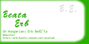 beata erb business card